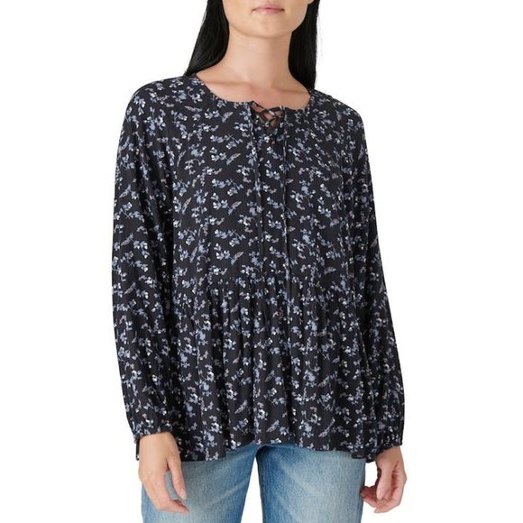 Lucky Brand Women’s Floral Printed Tunic, Size Xs - Picture 1 of 1